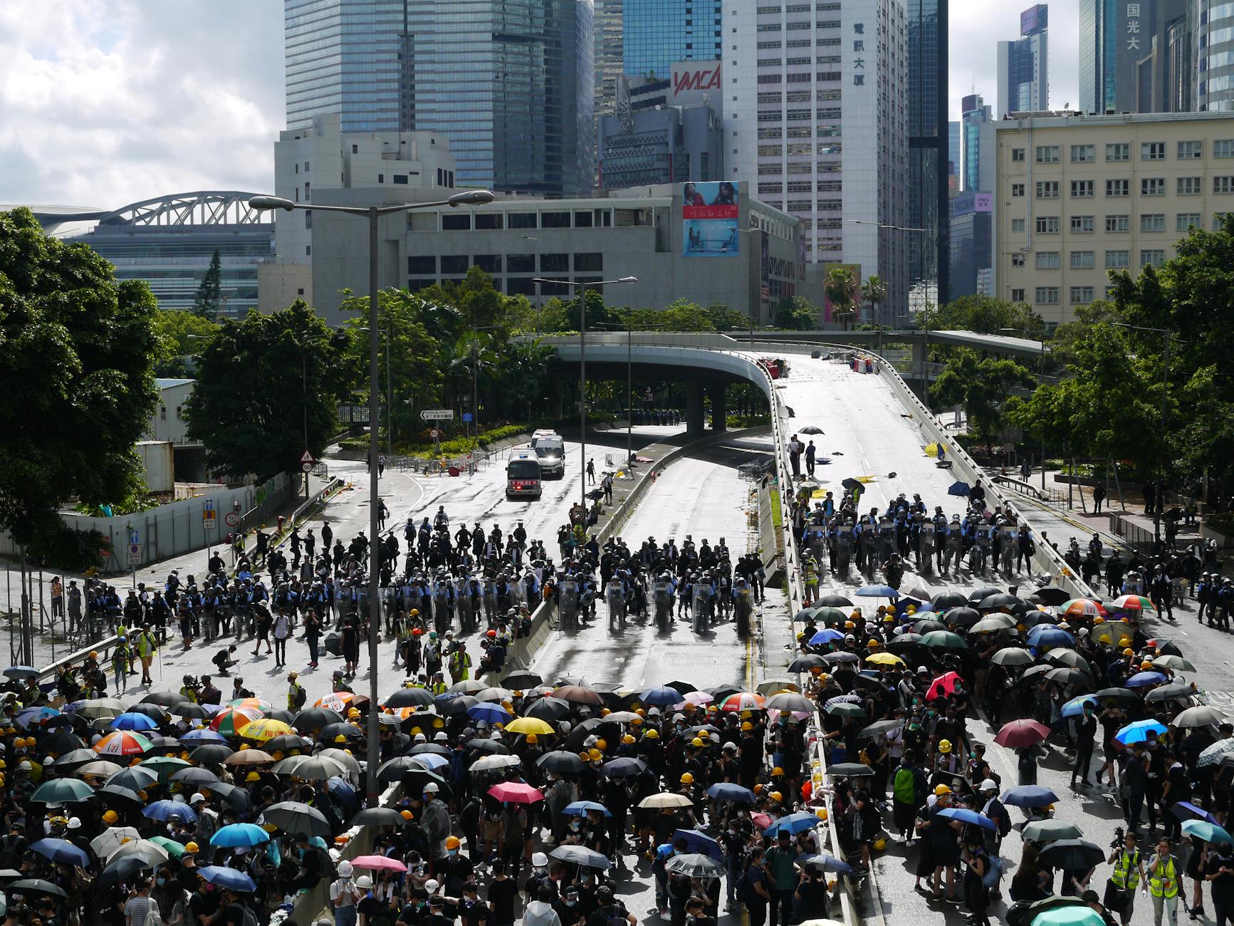 photo of people standing on the street